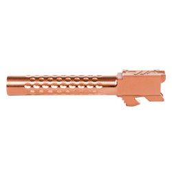 ZEV Optimized Match Barrel For Glock 17, Gen 1-4, Bronze - ZEV Optimized Match Barrel For Glock 17, Gen 1-4, Bronze - ZEV Optimized Match Barrel For Glock 17, Gen 1-4, Bronze - Pointing Left